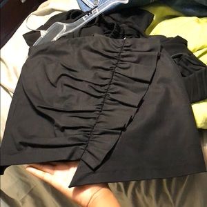 ZARA TRAFALUC ASYMMETRICAL SKIRT